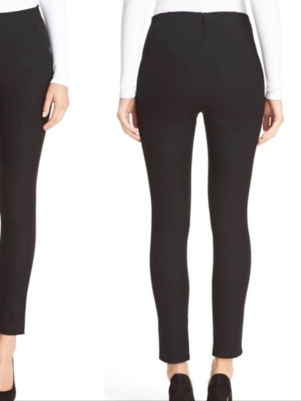 THEORY Black Navalane Jetty Slim Pants Trousers Size 00 - Picture 3 of 12
